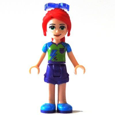 Minifigura Mia - Lime/Azure Top, Dark Purple Skirt del set 41358
