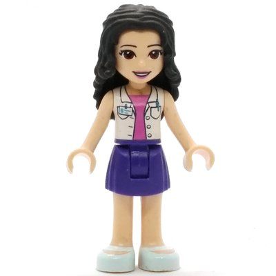 Minifigurka Emma - White Jacket, Dark Purple Skirt z zestawu 41360