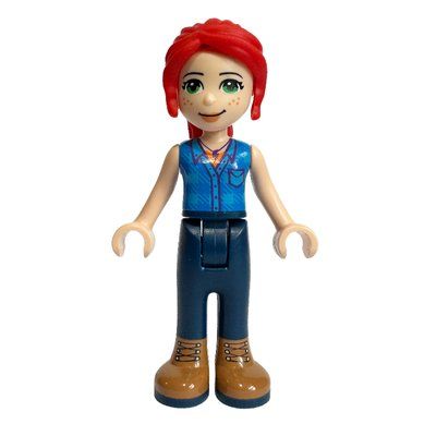 Minifigur Mia - Blue Plaid Shirt, Dark Blue Trousers aus Set 41361
