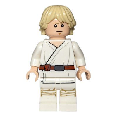 Figurine Luke Skywalker, White Robe, White Legs, No Cheek Lines du set 75159