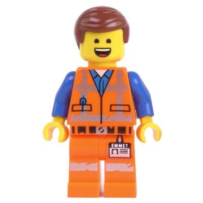 Minifigure Emmet, Worn Outfit, Happy / Sad from set 30620