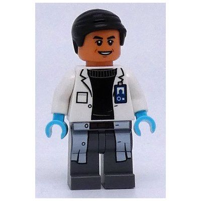 Minifigure Dr. Henry Wu, Dark Azure Hands from set 75919