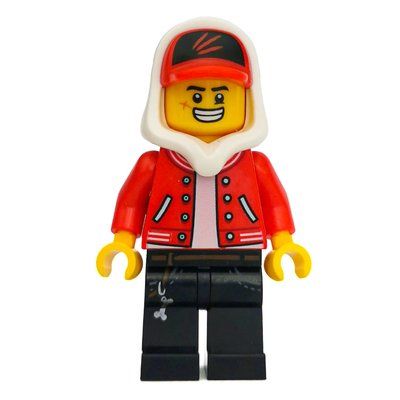 Figurine Jack Davids, Red Jacket with White Hood and Red Cap du set 70424