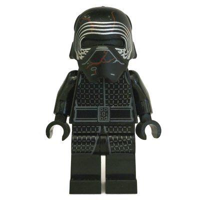 Minifigure Kylo Ren, Helmet with Red Cracks del set 75264