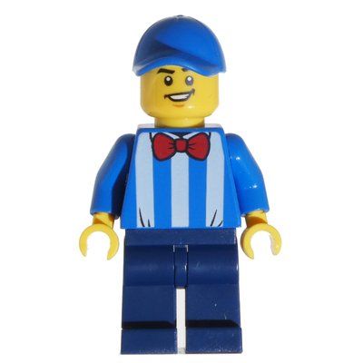 Figurine Blue Torso, Dark Blue Legs, Blue Cap du set 5007867