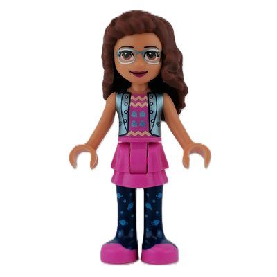 Figurine Olivia - Sand Blue Jacket, Dark Pink Skirt du set 41450