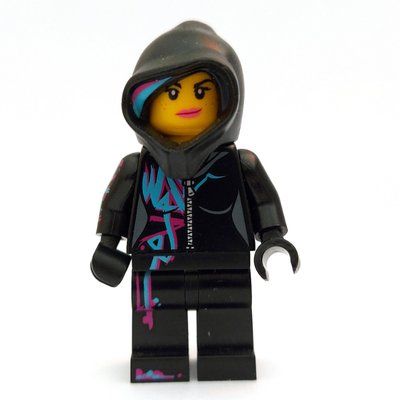 Minifigure Wyldstyle in black jumpsuit with hood del set 70801