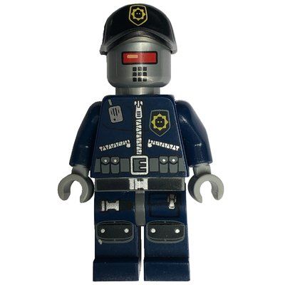 Minifigure Robot Police, Cap del set 70801