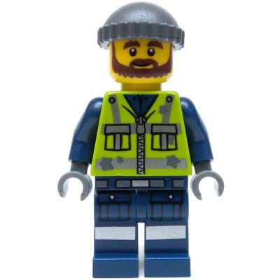 Minifigure Garbage Man Grant del set 70805