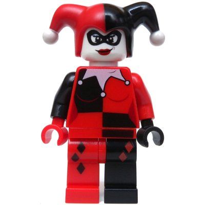 Minifigur Harley Quinn in Jester Outfit aus Set 71229