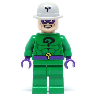 Minifigur The Riddler with Light Bluish Gray Hat aus Set 6857