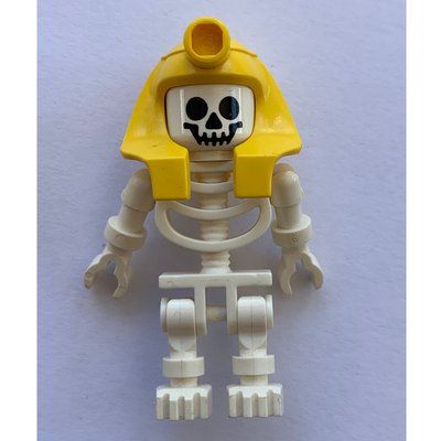 Figurine Skeleton, Standard Face, Mummy Headdress, Yellow du set 5938