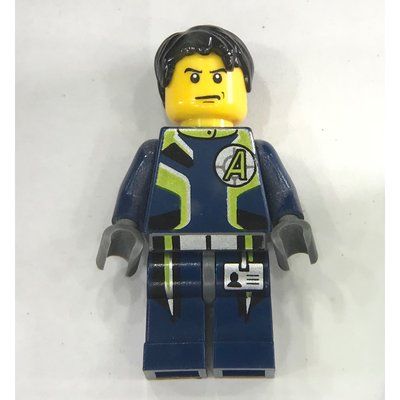 Minifigure Agent Chase, Single Sided Head del set 8633