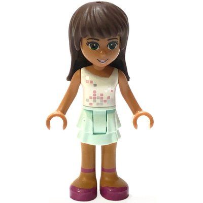 Figurine Sarah - White Top, Bright Light Blue Skirt du set 3187