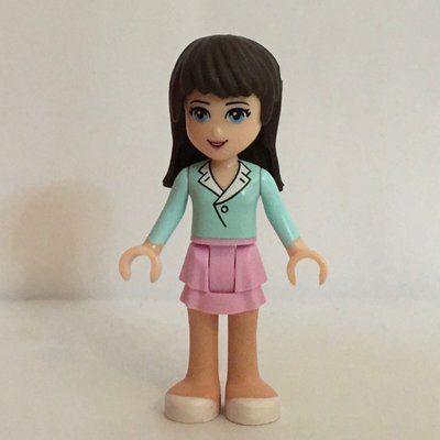 Minifigure Sophie - Light Aqua Shirt, Bright Pink Skirt del set 3188