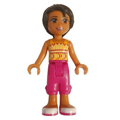 Minifigure Joanna - Orange Top, Magenta Trousers from set 41007