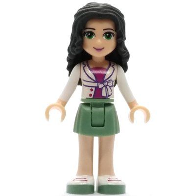 Figurine Emma - White Shirt, Sand Green Skirt du set 41056
