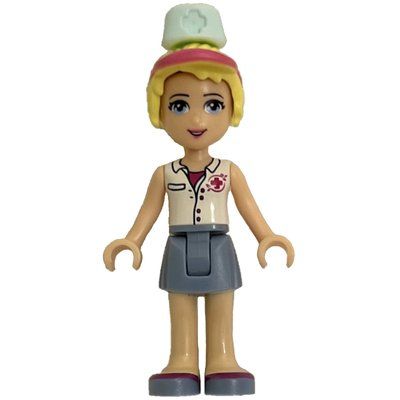 Minifigure Stephanie - Lavender Blouse, Sand Green Skirt, Hat del set 41038