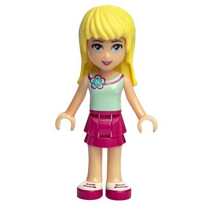 Figurine Stephanie - Light Aqua Top, Magenta Skirt du set 41109