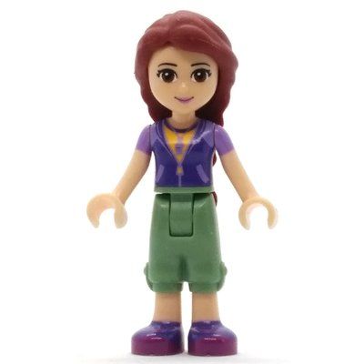 Minifigure Joy - Magenta Vest, Sand Green Trousers from set 41122