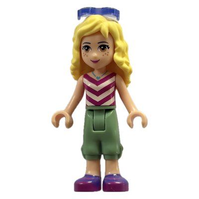 Minifigur Naya - White/Magenta Top, Sand Green Trousers aus Set 41130