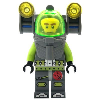 Minifigure Axel with Backpack with Narrow Lights del set 8078