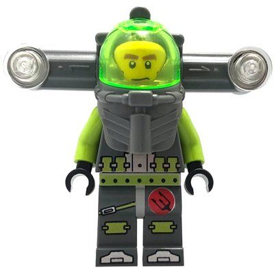 Minifigure Axel with Backpack with Wide Lights del set 8075