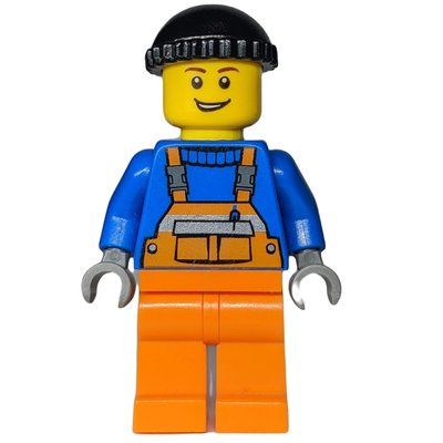Minifigure Worker with Black Hat (Docks) del set 10663