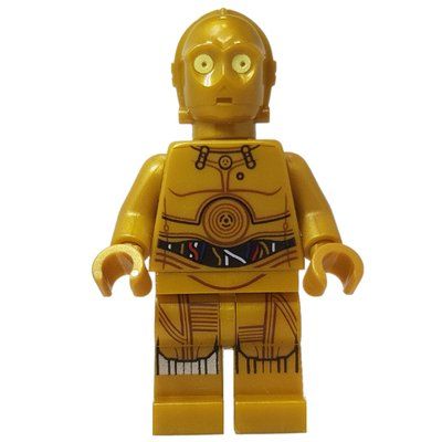 Figurine C-3PO, Pearl Gold, Colorful Wires, Printed Legs du set 75159