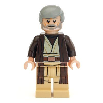 Figurine Obi-Wan Kenobi, Old, Long Dark Brown Robe du set 75159