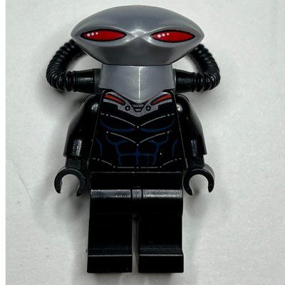 Minifigur Black Manta (David Hyde) with Flat Silver Helmet aus Set 76027