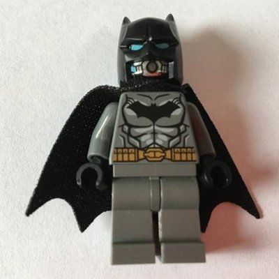 Minifigur Batman, Dark Bluish Gray Suit, Black Cape and Cowl, Diving Suit aus Set 76027