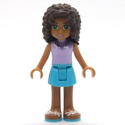 Minifigur Andrea - Lavender Top, Medium Azure Skirt aus Set 41124