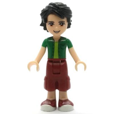 Minifiguur Oliver - Green Jacket, Dark Red Trousers uit set 41311