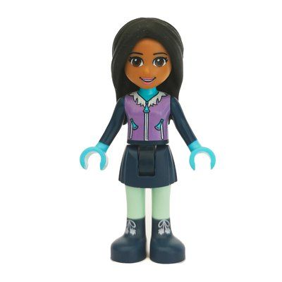 Minifigurka Amanda - Medium Lavender Ski Vest, Dark Blue Skirt z zestawu 41319