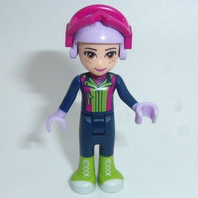 Minifigur Mia - Lime Ski Vest, Dark Blue Trousers aus Set 41324