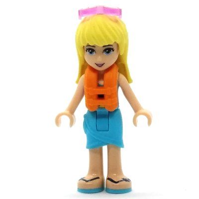 Minifigura Stephanie - Dark Purple Top, Medium Azure Skirt del set 41317