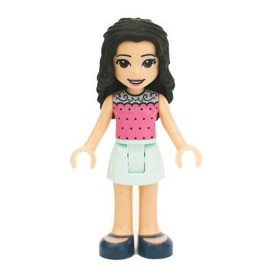 Minifigur Emma - Dark Pink Top, Light Aqua Skirt aus Set 41344