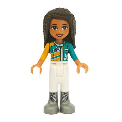 Figurine Andrea - Orange/Azure/White Race Suit du set 41349