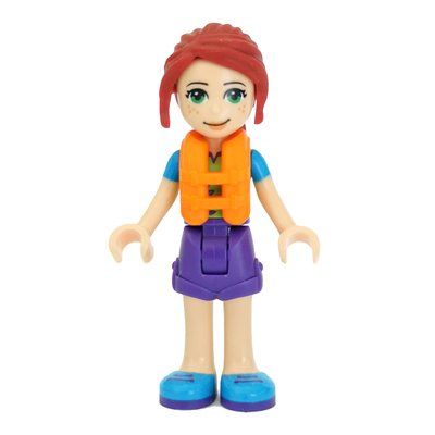 Minifigurka Mia - Lime Top, Dark Purple Skirt, Life Vest z zestawu 41339
