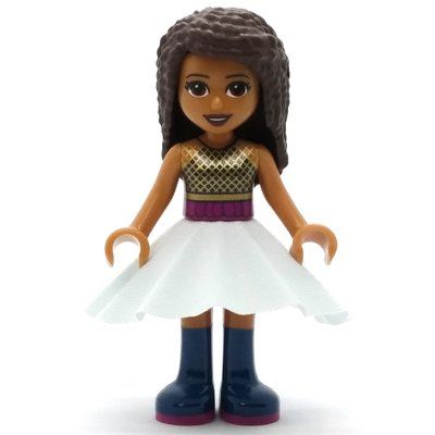 Figurine Andrea - Black Top, Magenta/Light Aqua Skirt du set 41368