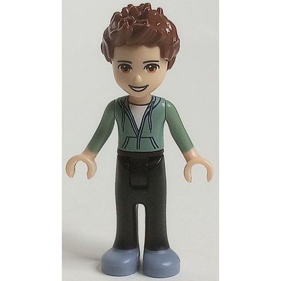 Figurine Ethan - Sand Green Hoodie, Black Trousers, Open Mouth du set 41373