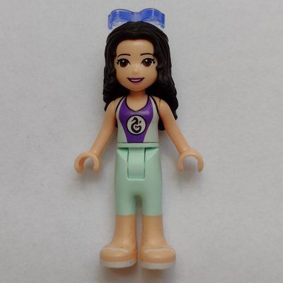 Figurine Emma - Dark Purple/Light Aqua Wet Suit, Glasses du set 41380