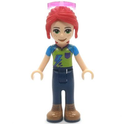 Figurine Mia - Lime/Azure Top, Dark Blue Trousers, Glasses du set 41371