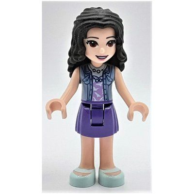 Minifigure Emma - Sand Blue Jacket, Dark Purple Skirt del set 41366