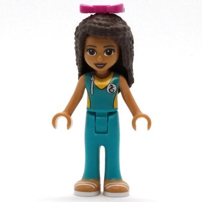 Minifigur Andrea - Dark Turquoise Wet Suit aus Set 41381