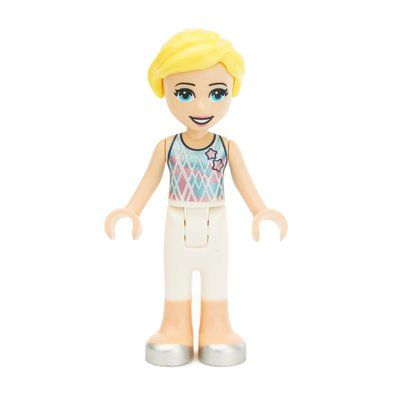 Minifigure Stephanie - Silver/White Sport Outfit del set 41372