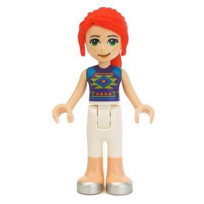 Minifigure Mia - Dark Purple Top, White Trousers del set 41372