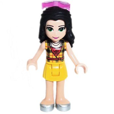 Figurine Vicky - Yellow Plaid Shirt, Yellow Skirt, Glasses du set 41337