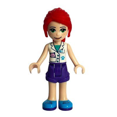 Figurine Mia - White Jacket, Dark Purple Skirt, Veterinarian du set 41403